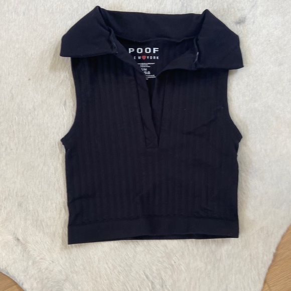 Black crop top S/M - Picture 1 of 4